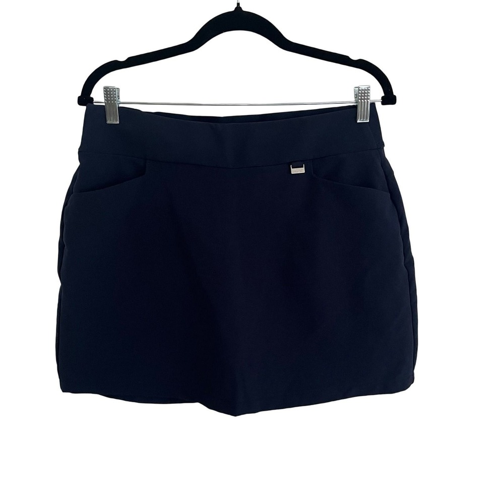 Greg Norman Golf Skort Women Medium Navy Blue Excellent PlayDry Perf Active